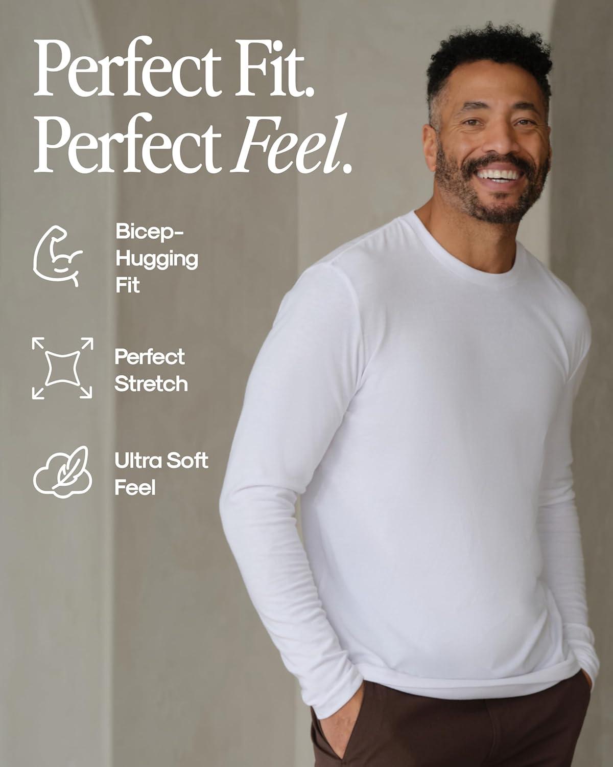 imageTrue Classic Long Sleeve Shirts for Men  Mens Long Sleeve TeeShirts Henley Shirts for Men and WaffleKnit Thermal TShirtsMidnight 3pack