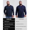 imageTrue Classic Long Sleeve Shirts for Men  Mens Long Sleeve TeeShirts Henley Shirts for Men and WaffleKnit Thermal TShirtsMidnight 3pack